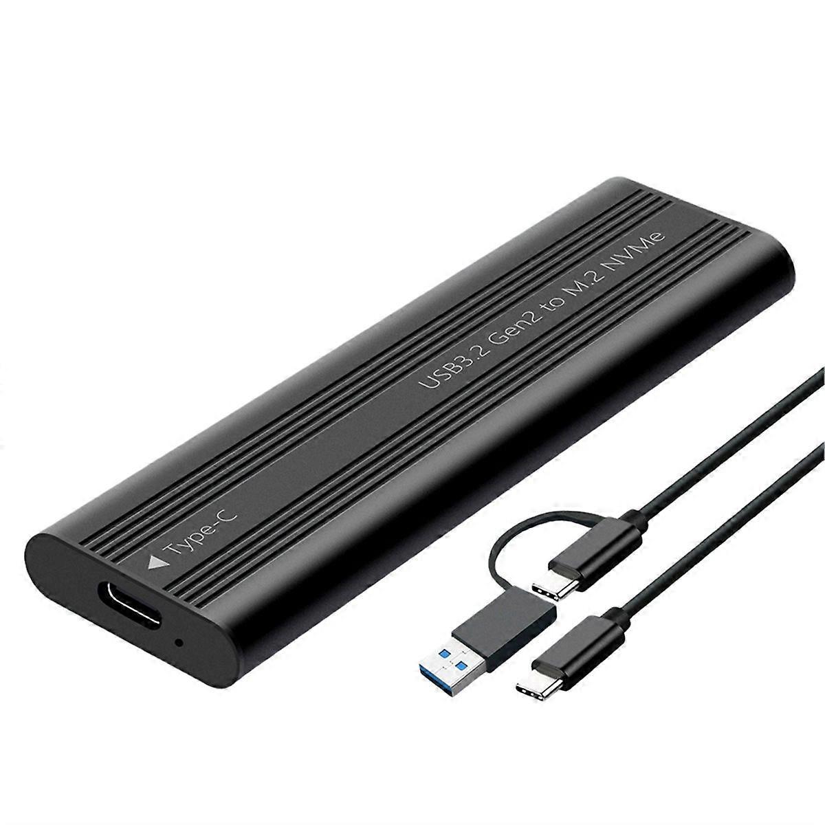 M.2 NVME PCIe SSD Case USB Type C 10Gbps External Enclosure Hard Disk Box for PCI-E M2 SSD Holder