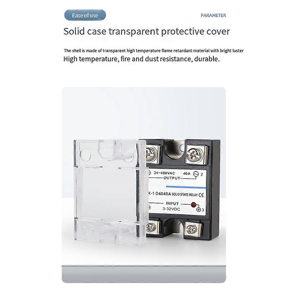 Single Phase Solid State Relay Single Phase SSR DC Control AC Solid State Relay 25A