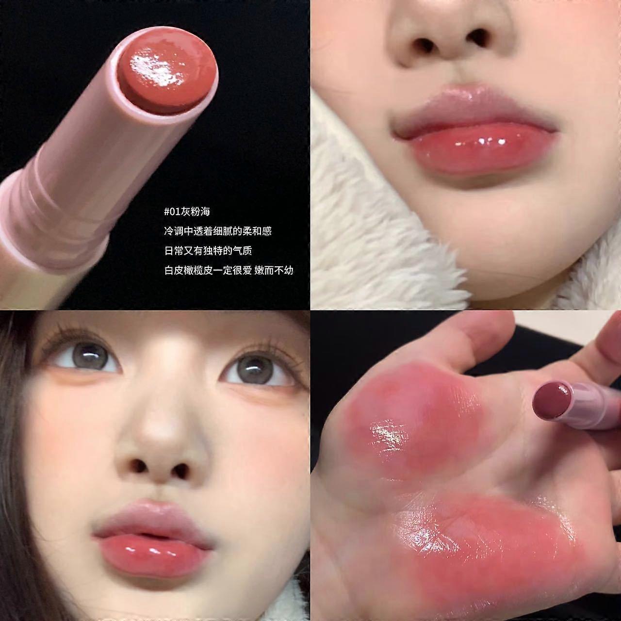 Muyun Peach Lip Gloss, a summery, glossy, shimmering, glass-like finish.