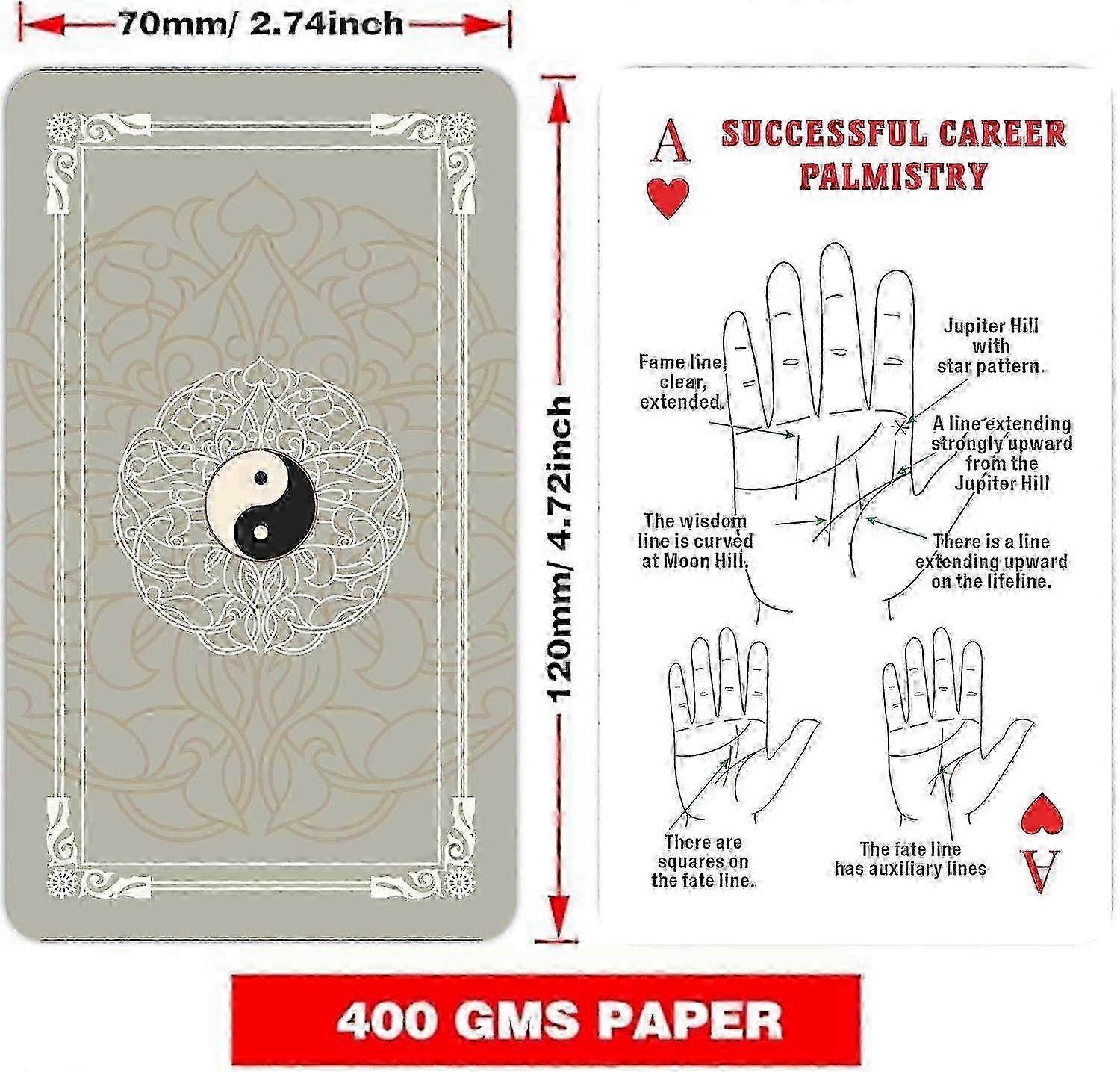 All-Embracing Palmistry Fortune-Telling Playing Cards, Unique Oracle Deck for Self-Discovery, Spiritual Guidance Tool