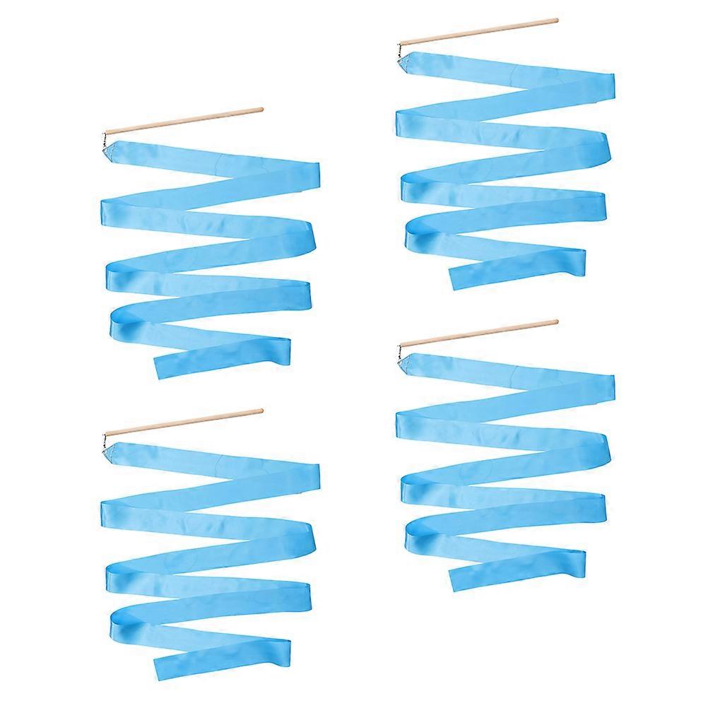 4Pcs Gymnastics Ribbons Dancing Gymnastics Ribbons Performance Dancing Ribbons