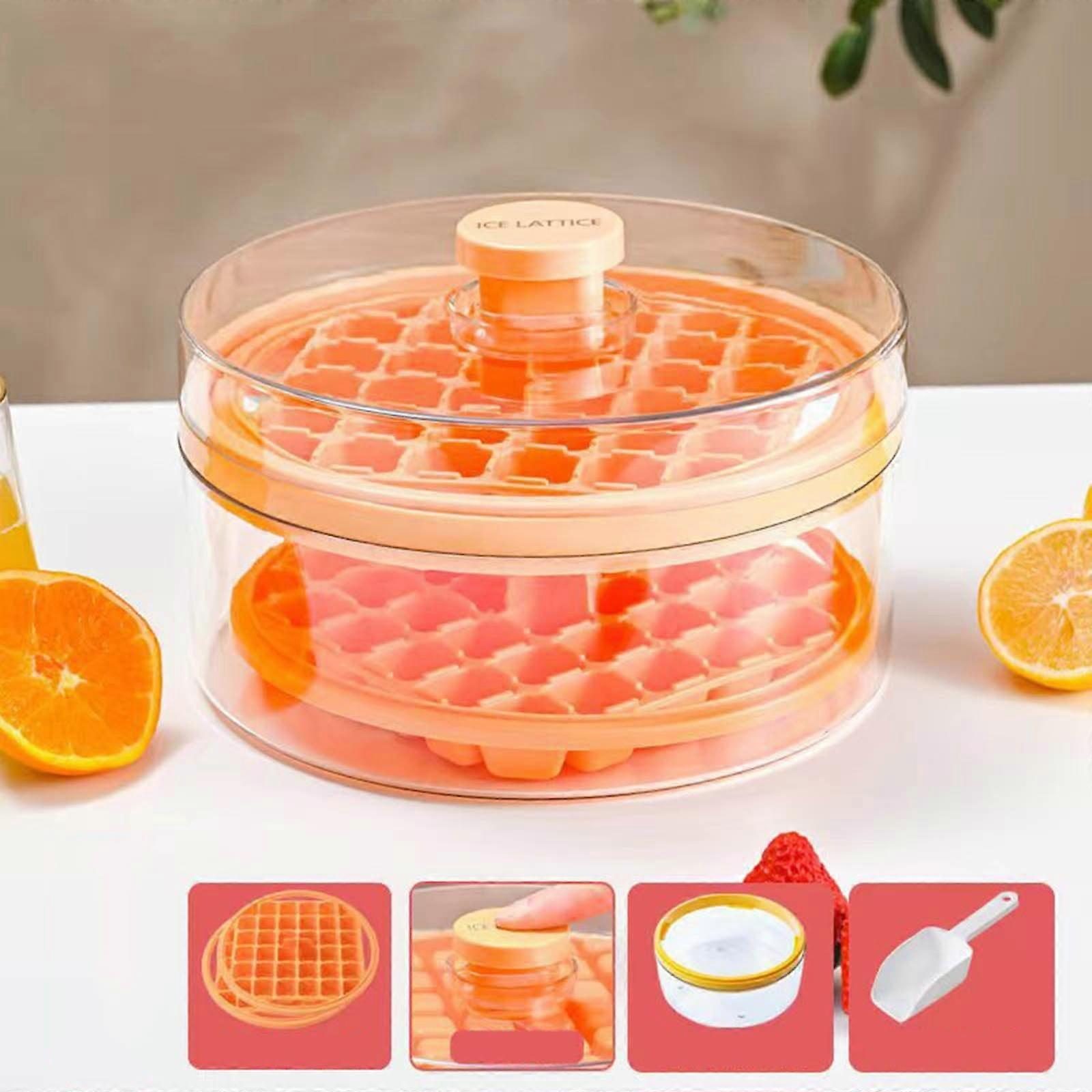 Ice Cube Ice Cube Easy To Demould Reused Food Grade With Lid Shovel DIY Stackable Type Ice Tray Kitchen Tool Ice Ice Maker