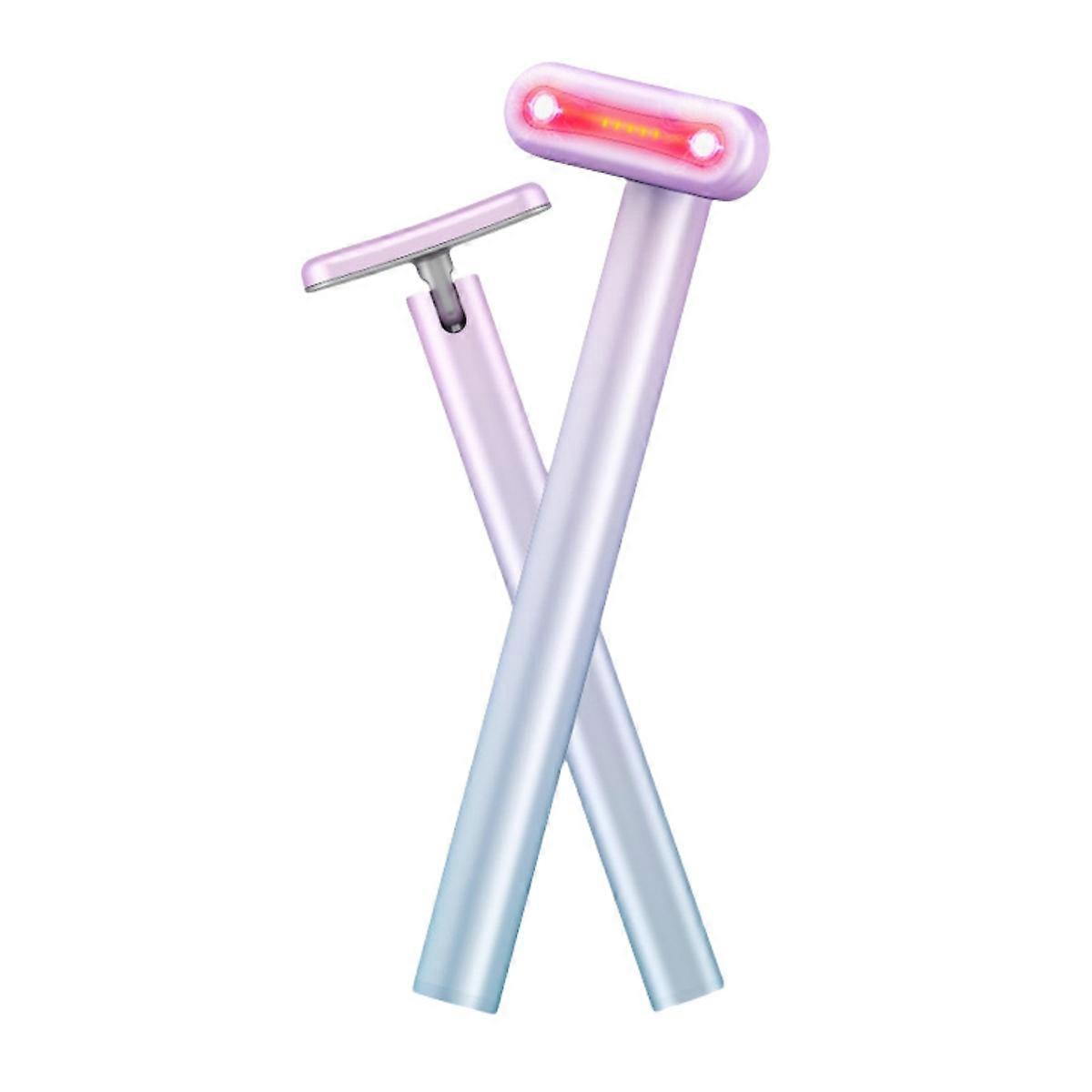 Face and Neck Massager with Red Light Therapy and EMS Microcurrent for Skin Firming