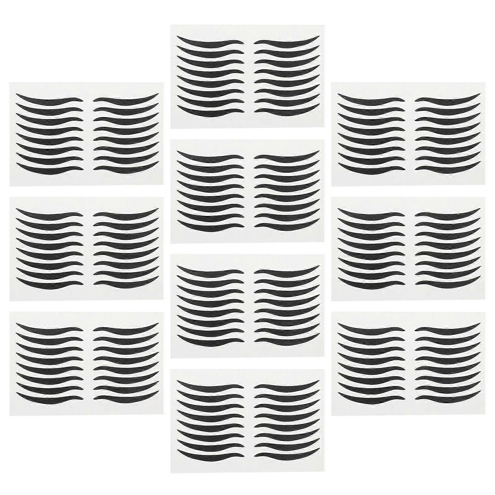 Black Eyeliner Sticker Temporary Eye Make-Up for Makeup Use 80Pairs