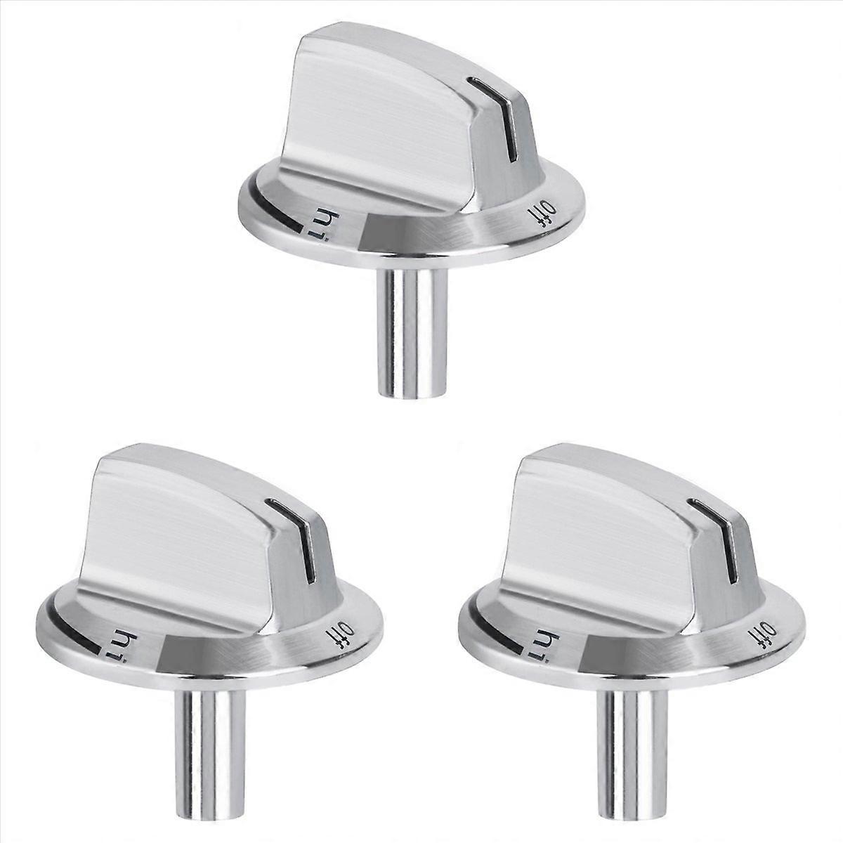 3 PCS Upgrade 5304525746 Long Stem Stove Knobs Replacements, Compatible Stove Range Oven Knobs