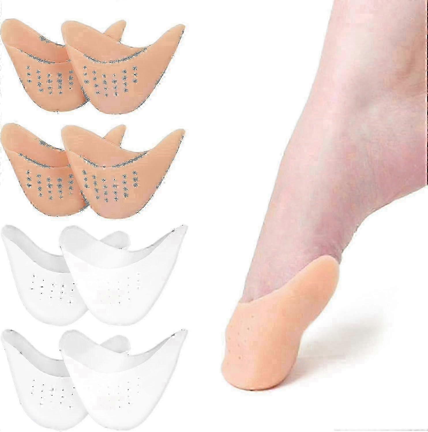 Silicone Toe Protectors for Ballet Shoes Offering 4 Pairs of Toe Caps for Enhanced Protection