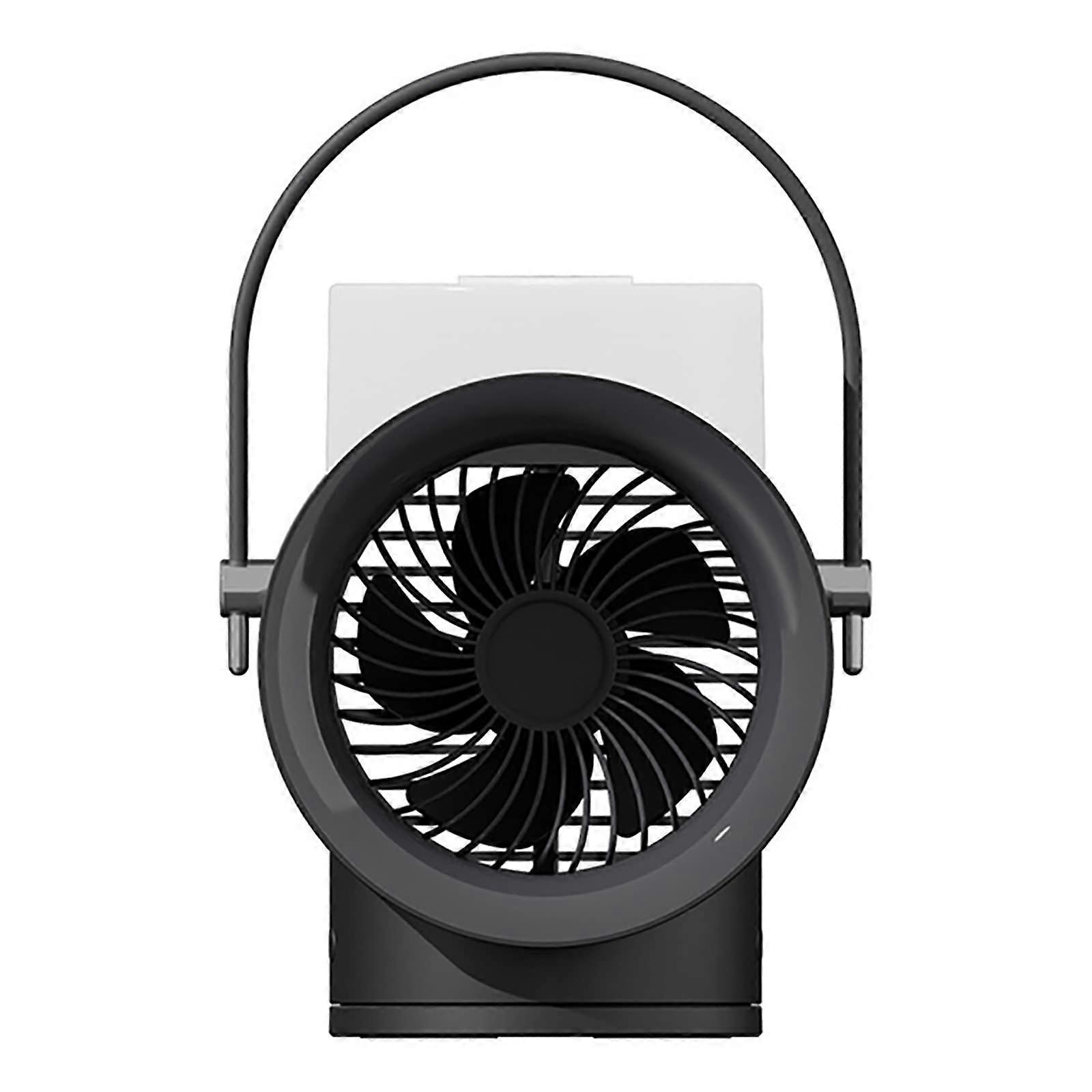 USB Air Cooler Fan with Spray Humidifier for Desktop Office and Home Use Black