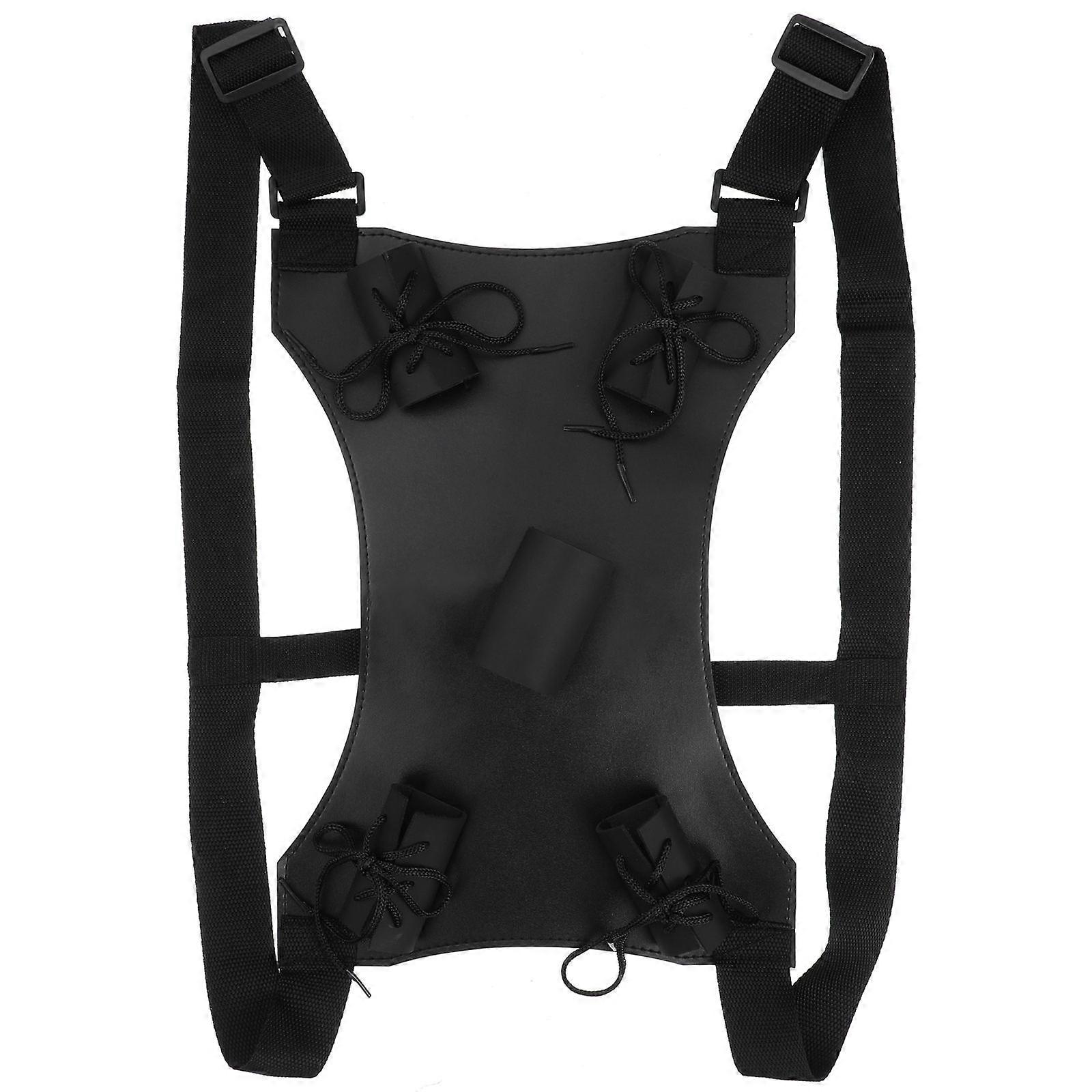 Svart svärdväska bärväska ryggsäcksrem för att hålla