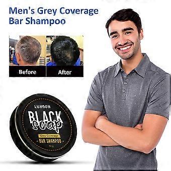 50g Men's Hair Darkening Shampoo Soap - Nourishes, Repairs, Deeply Cleanses, Refreshes, and Relieves Itching
