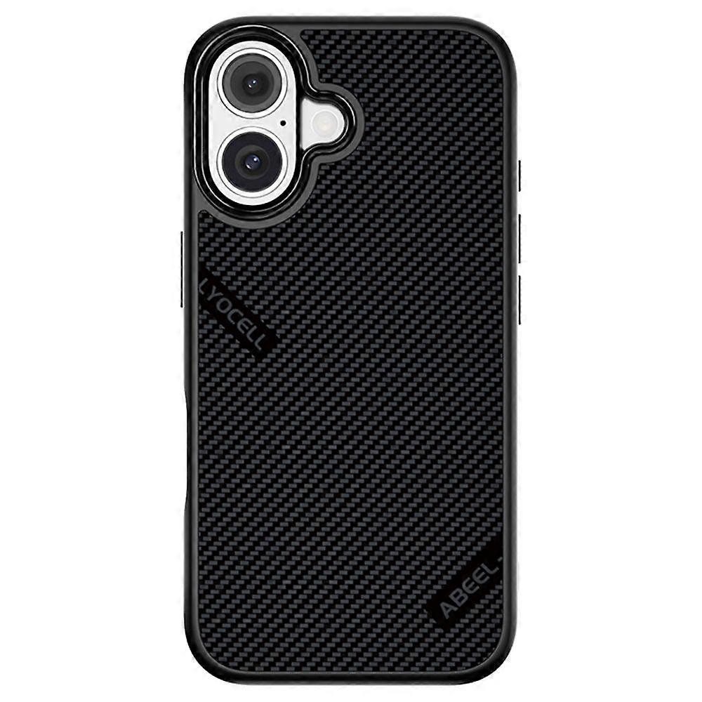 ABEEL CF-Lyocell Phone Case For iPhone 16 Case Compatible with MagSafe Microfiber + PC + E-TPU Phone Cover