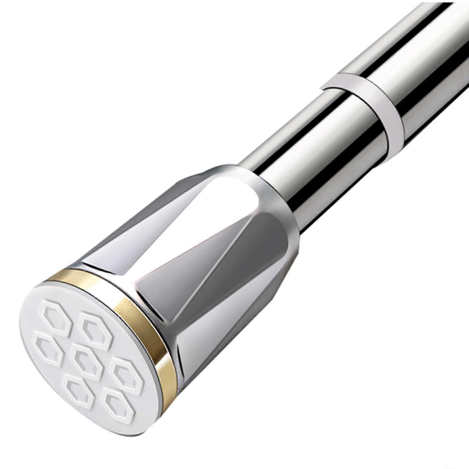 Tension Curtain Rod Adjustable No Drill Rust Resistant with Non Slip Ends for Shower Bedroom RV 129.9157.5″ Steel