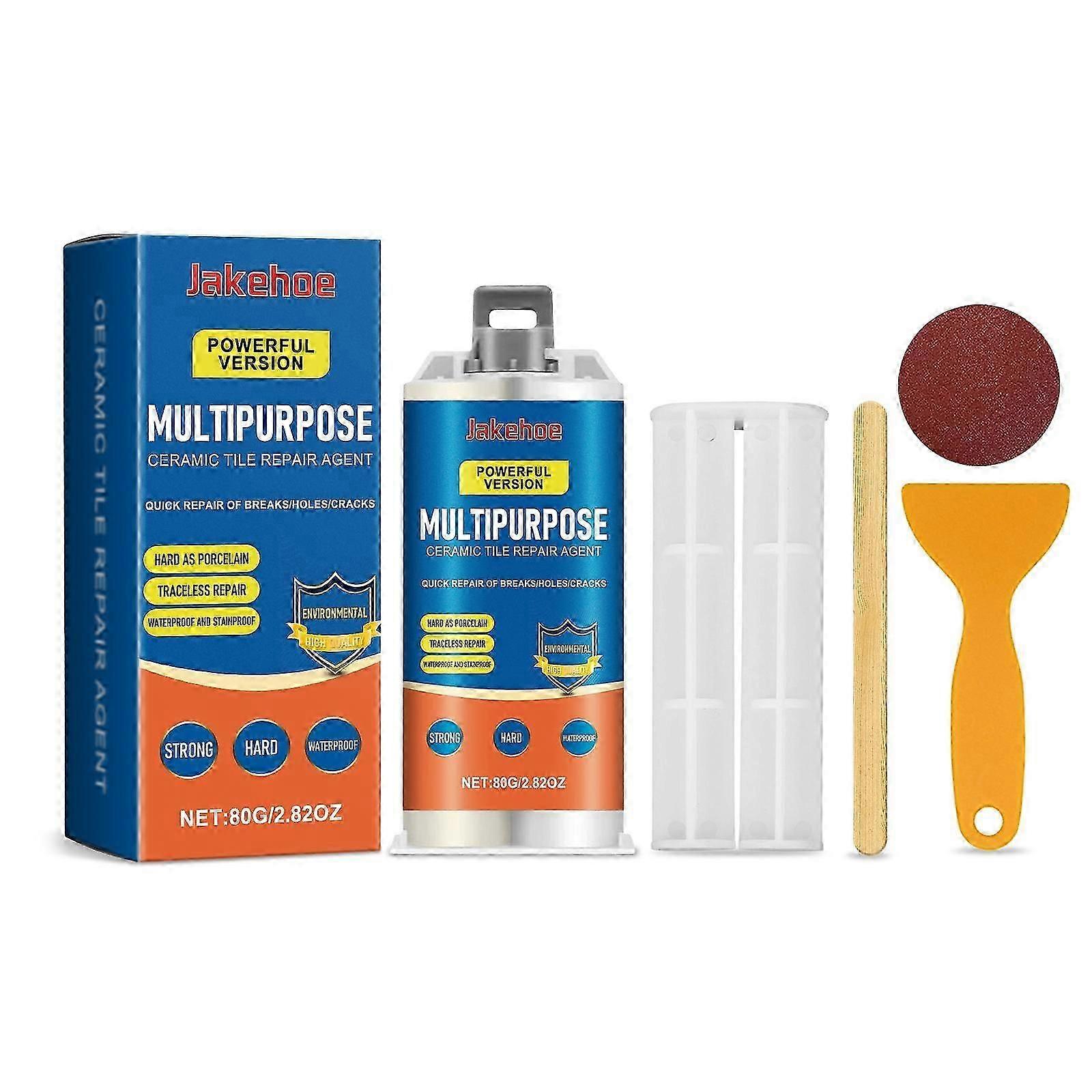 Waterproof Tile Repair Epoxy for Cracks  Gaps  Easy 1:1 Mix, High Temp Resistant