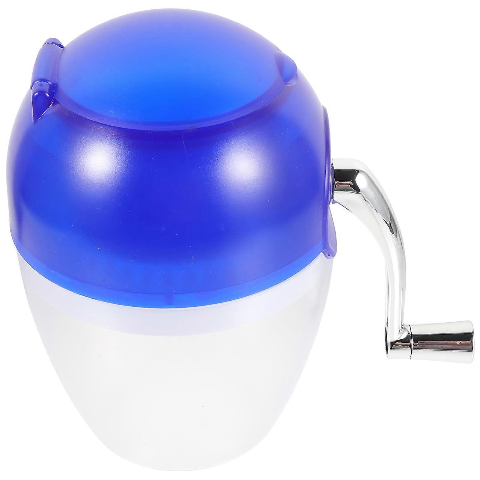 Manual Ice Shaver with Adjustable Texture, Durable Hand Crank Ice Crusher for Snow Cones and Drinks