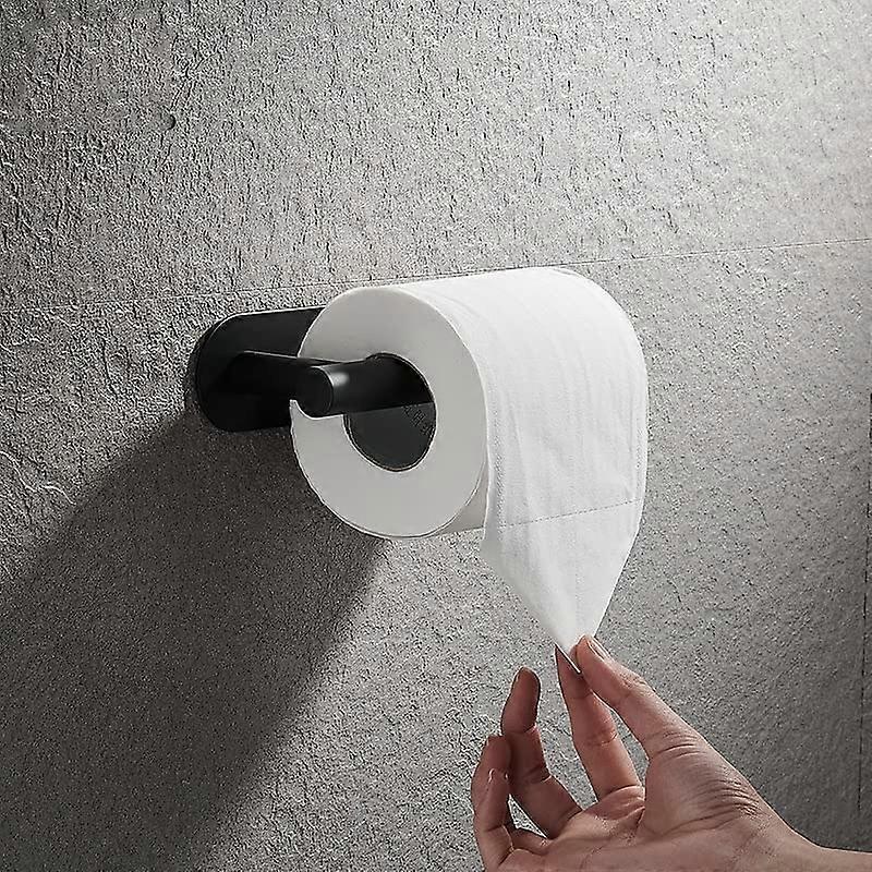 Bathroom Hardware Set with Wall Mounted Towel Rack Shelf Hooks and Toilet Paper Holder Stainless Steel