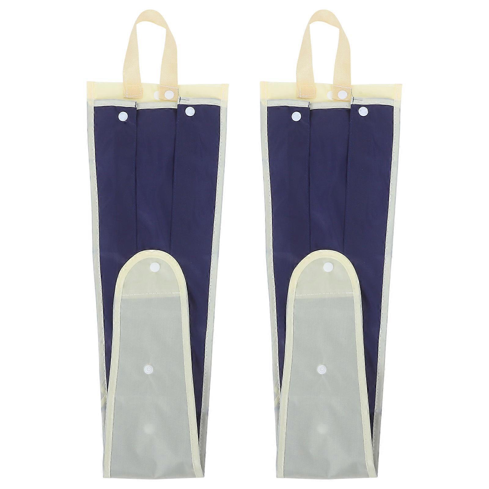 2pcs Folding Umbrella Bag Waterproof Car Portable Hanging Pouch