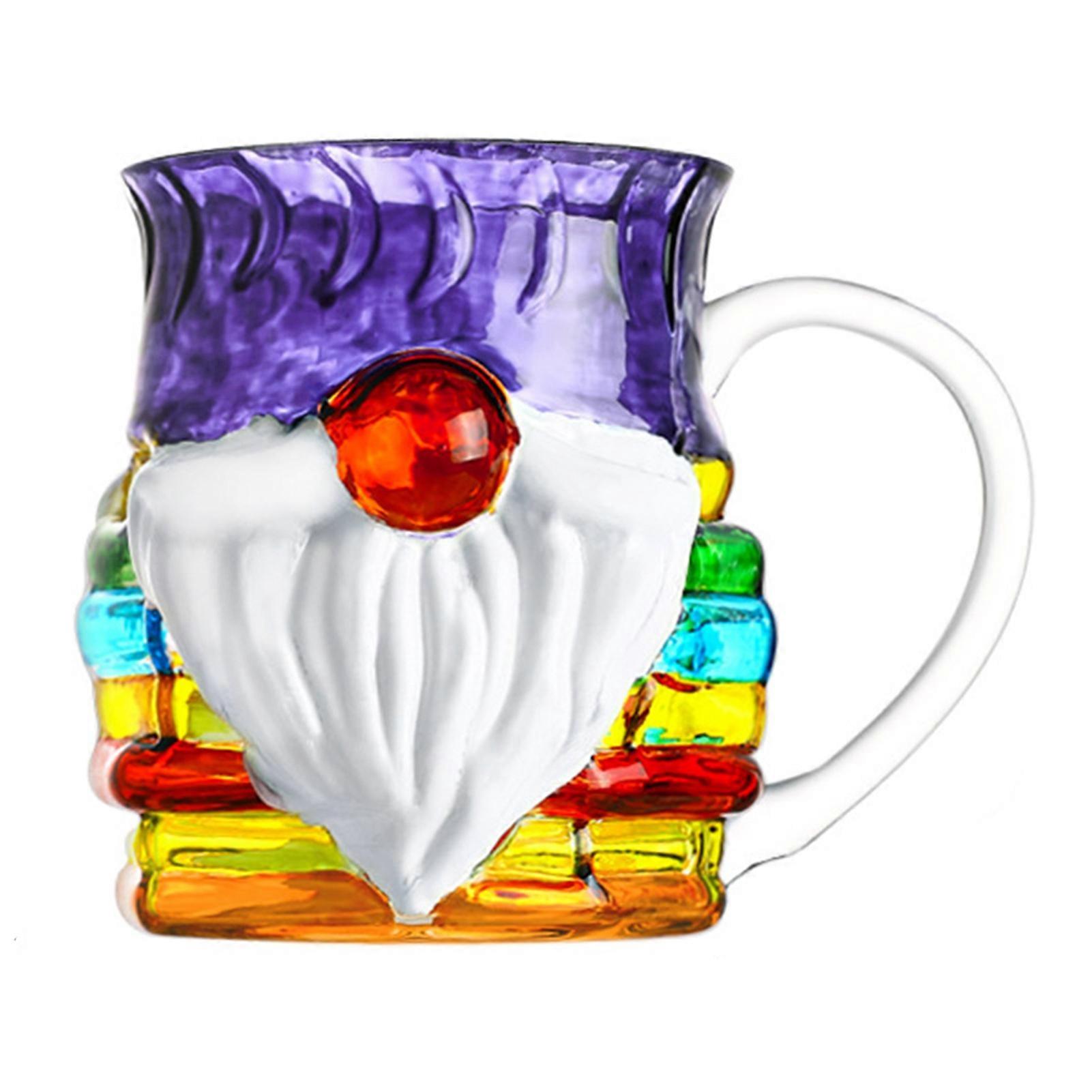 Artistic Book Stack Glass Mug - Large Capacity Floating Effect for Book Lovers