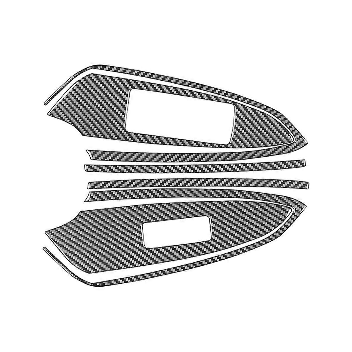 For RC RC300 RC350 RC200T 2015-2020 Carbon Fiber Car Window Lift Switch Panel Cover Trim Accessories LHD