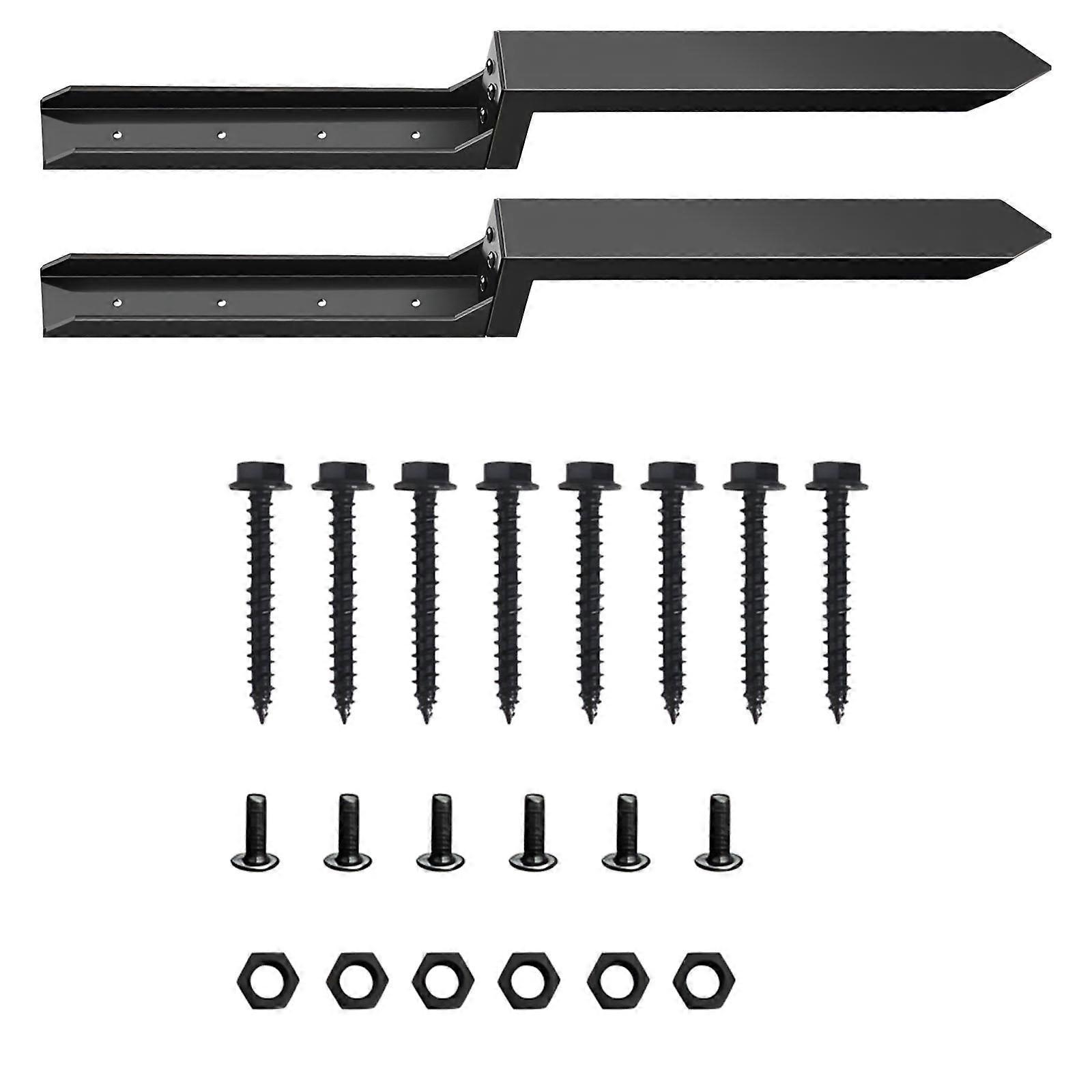 Permanent Metal Fence Column Reinforcement Stake For Unsteady Posts Oxidation Resistant Plan Outdoor Structure Support Garden Improve Multicolor