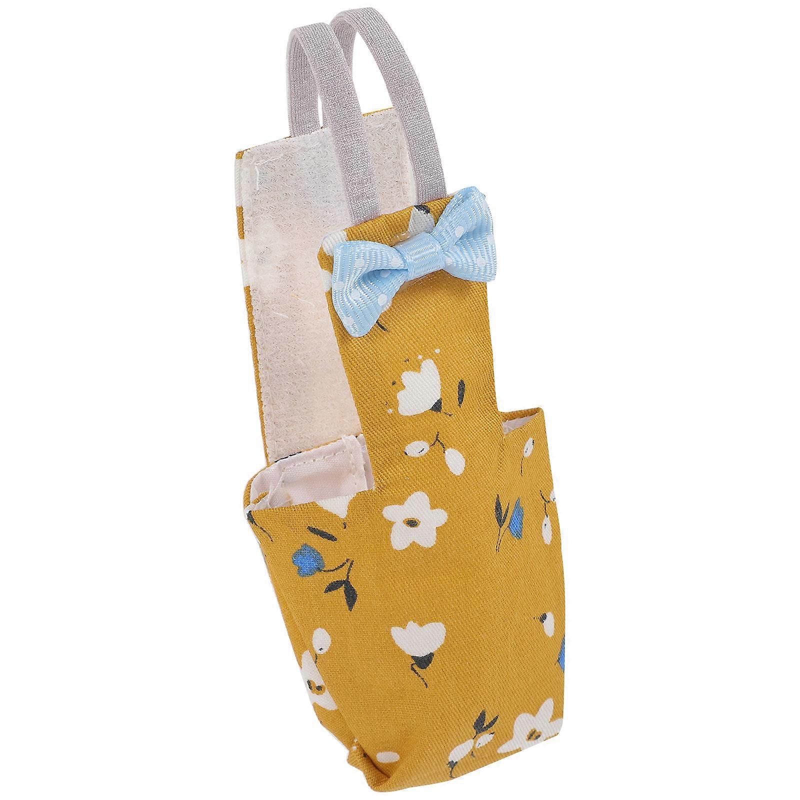 Protective Parrot Diaper Flight Suit for Birds Reusable Yellow Cotton