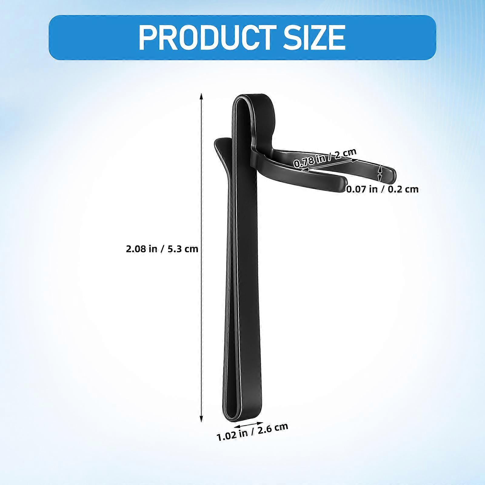 Flashlight Belt Clip for Fixing Use 2Pcs Metal Pocket Clips