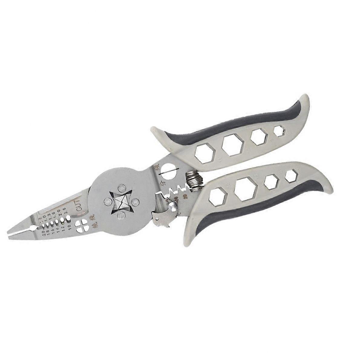 Multi-Functional Crimping Pliers for Wire Stripping, Separation, and Terminal Crimping