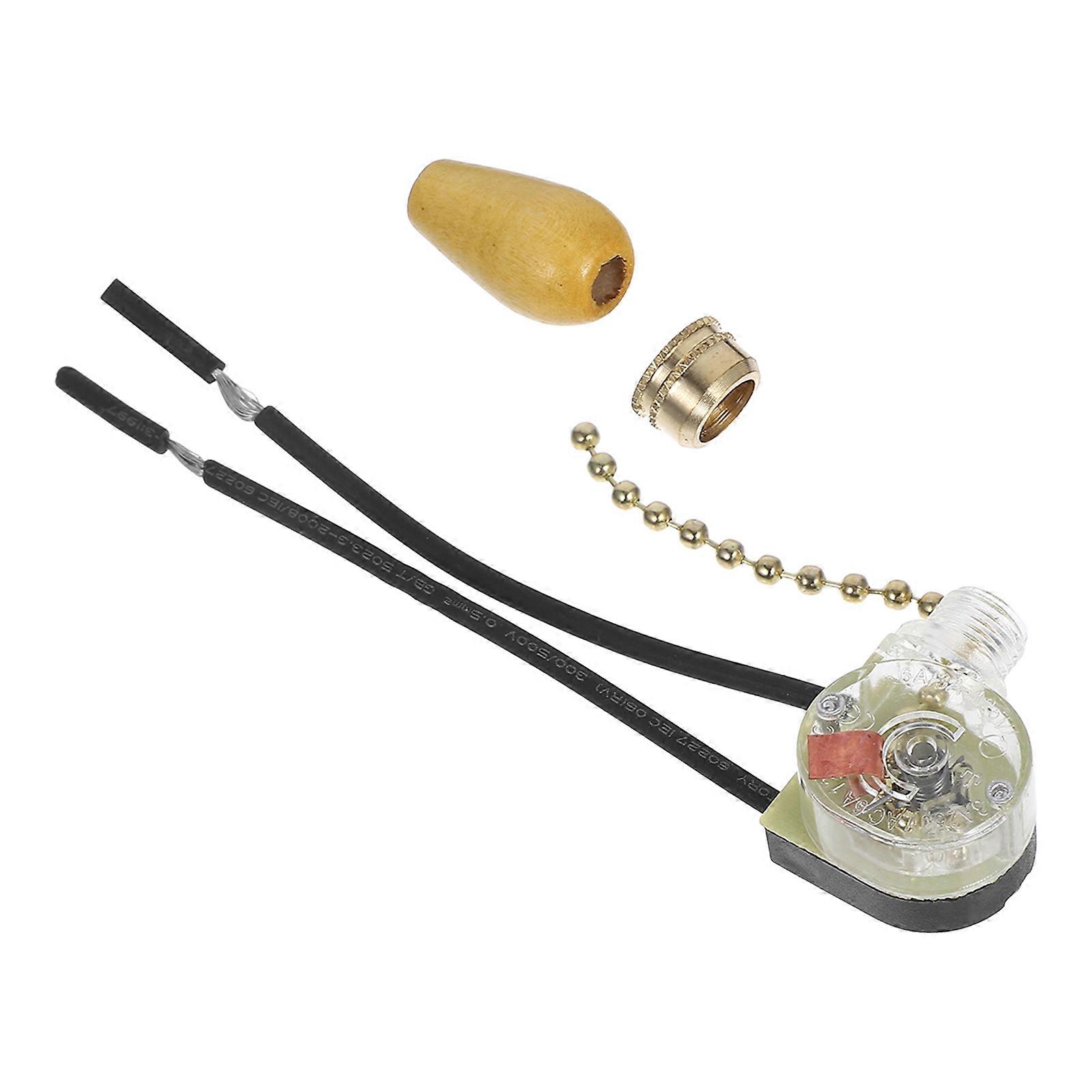 Lamp Pull Chain Ceiling Fan Switch Replacement with 3Pcs for Pendant Lights