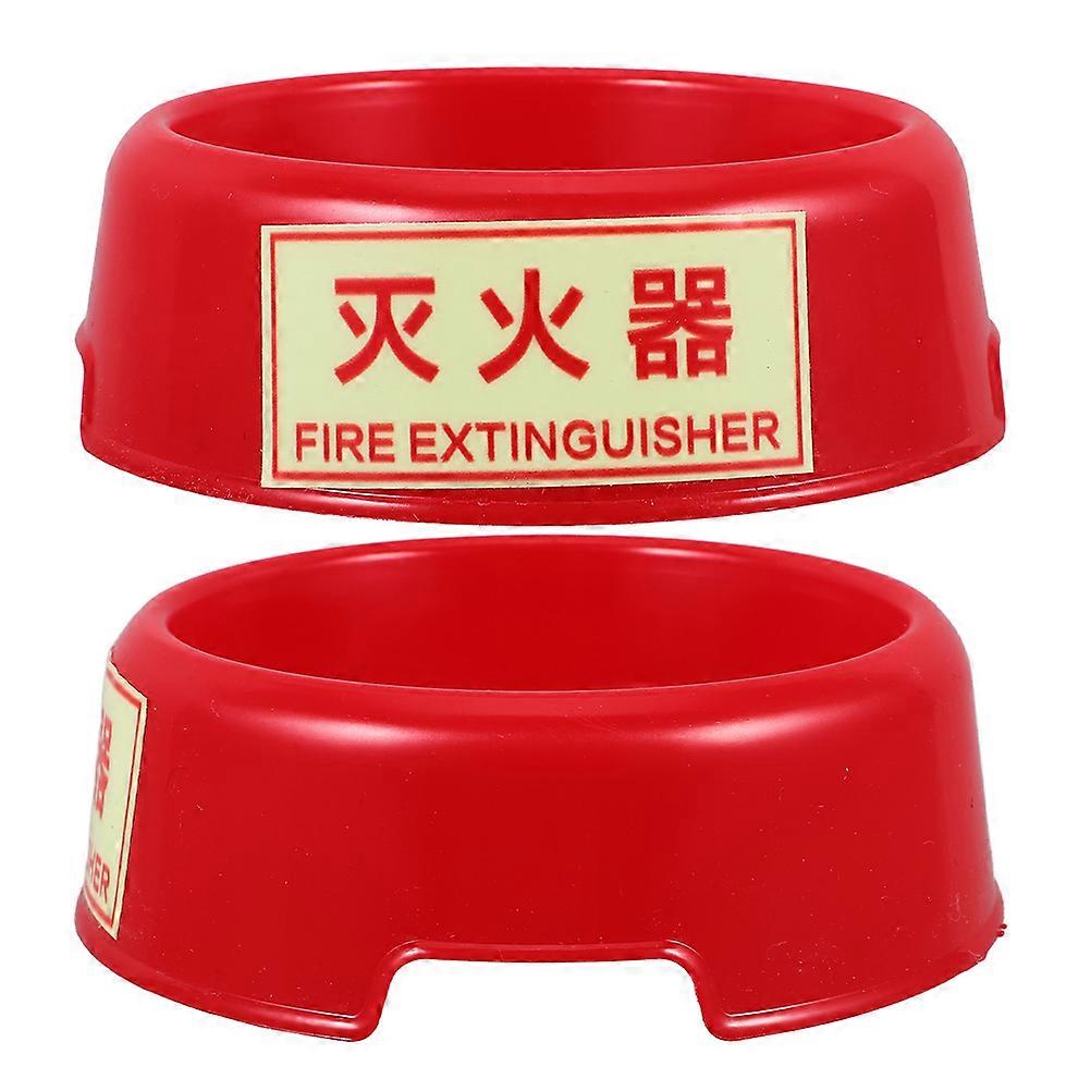 Fire Extinguisher Glow in Dark Plastic Base Stand for Home Safety Use