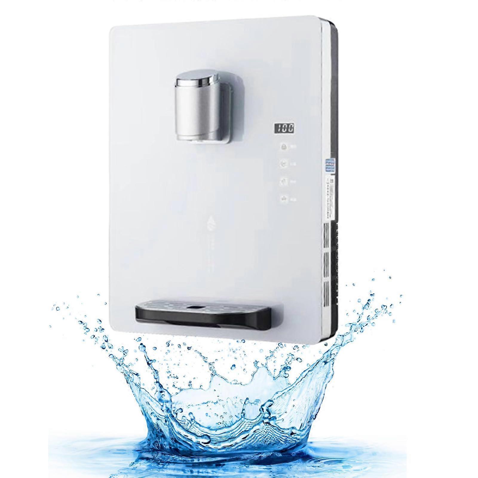 Wall Mounted Instant Hot and Cold Water Dispenser with Child Lock and Large Touch Screen (White)