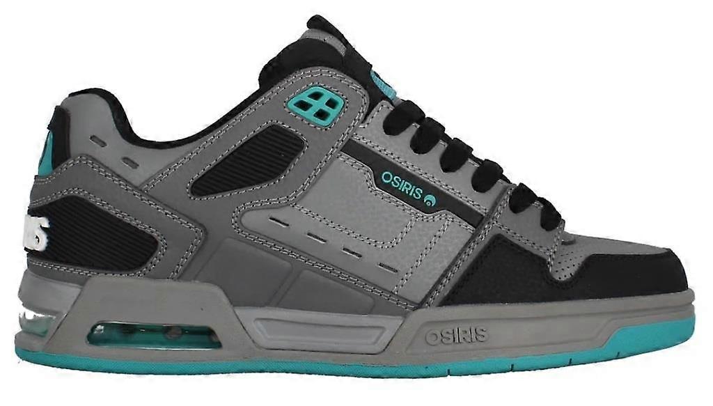 Osiris Peril Black Grey Teal Mens Skate Trainers