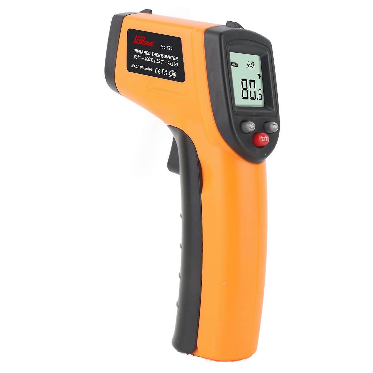 Infrared Thermometer Gun 58°F752°F with Adjustable Emissivity, NonContact Laser Temperature Gun for Cooking BBQ and Pizza Oven