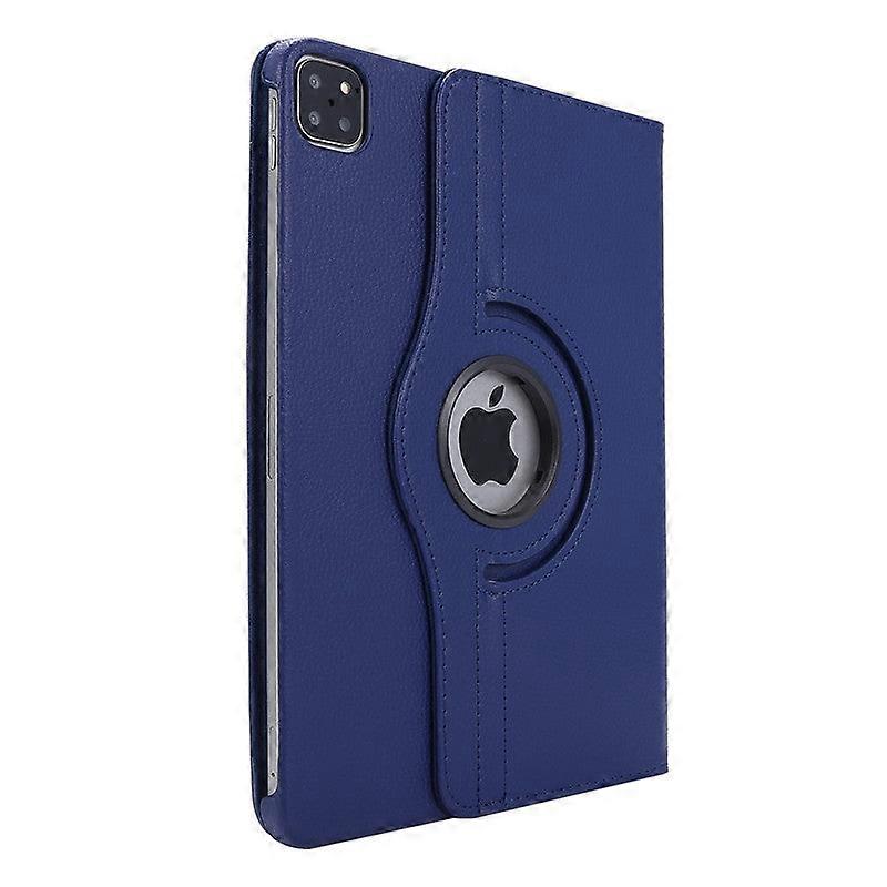 Stylish Case For Ipad 2021 Pro 11 Deep Blue Rotating Litchi Texture Leather