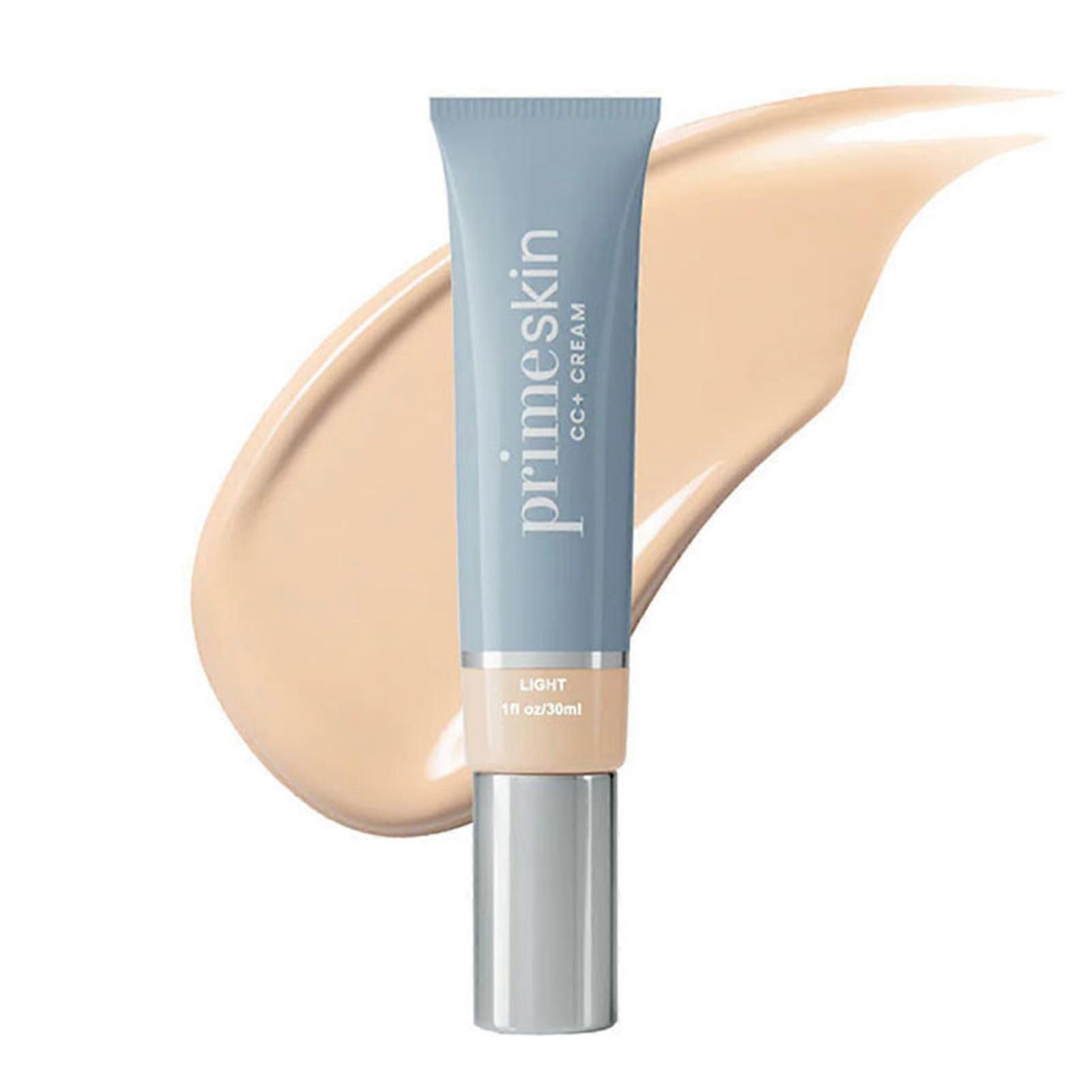 Primeskin CC Cream - Full Coverage Color Correcting Foundation, Long-Wear Concealer for Poreless, Oil Control Makeup for Everyday Use Cs fast