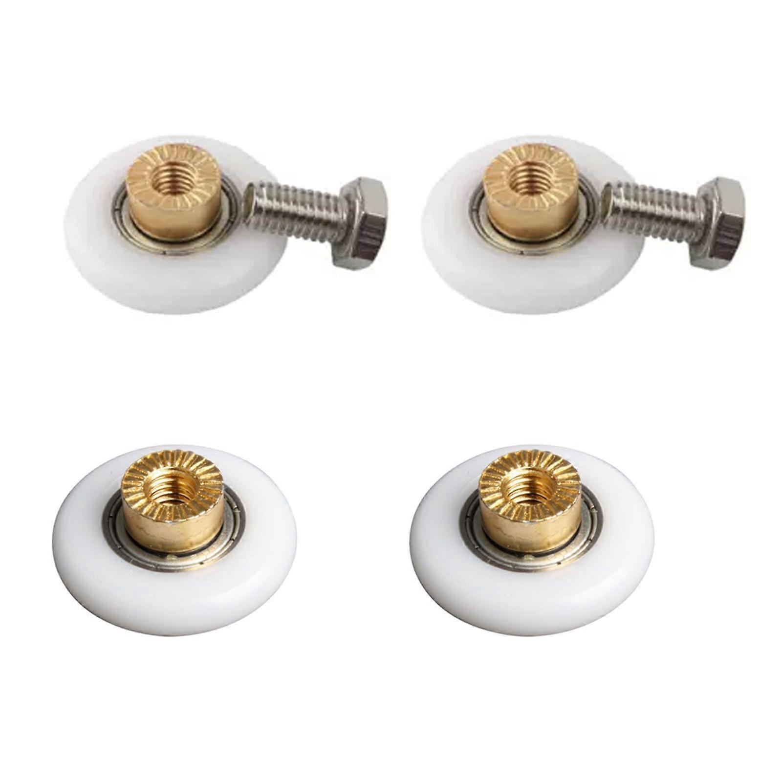 4 Pcs 23mm Shower Door Rollers Replacement, Smooth Glide Universal Sliding Wheels