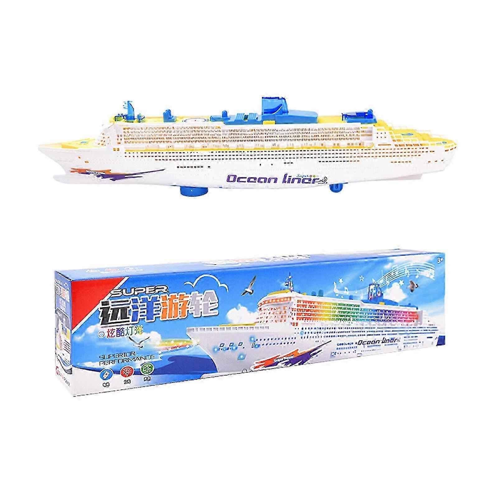 Fine Novelty Rotating Universal Ship Music Light Drift Racing Delicate Ship