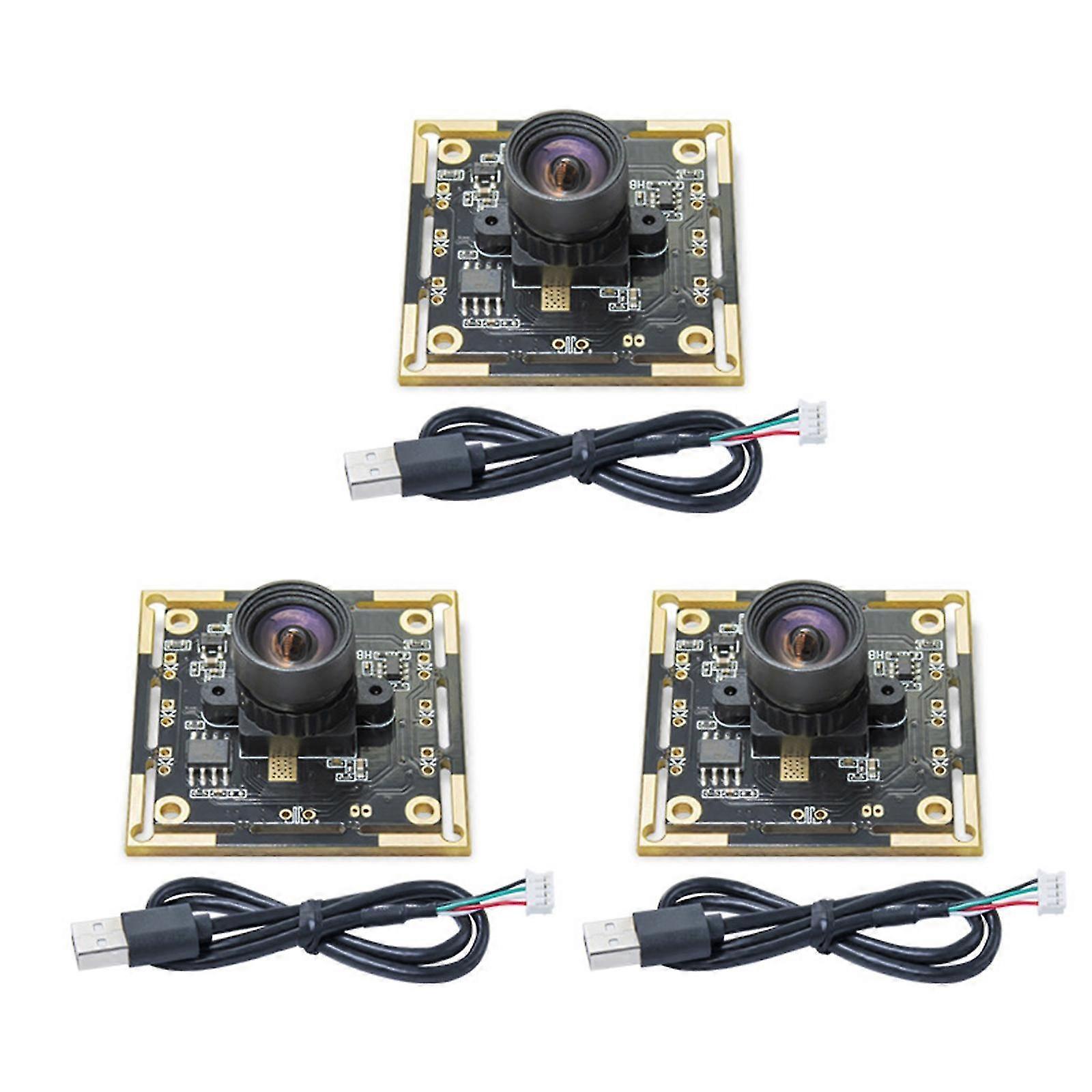 3pcs Ov9732 1mp Camera Modules 100 Degree Wide Angle Usb Interfaced Optimized For Automatic Dart Systems Multicolor