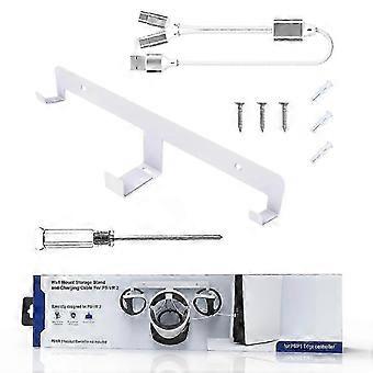 2025 VR Wall Mount for PS VR2 Headset Storage Stand with Charge Cable Screws