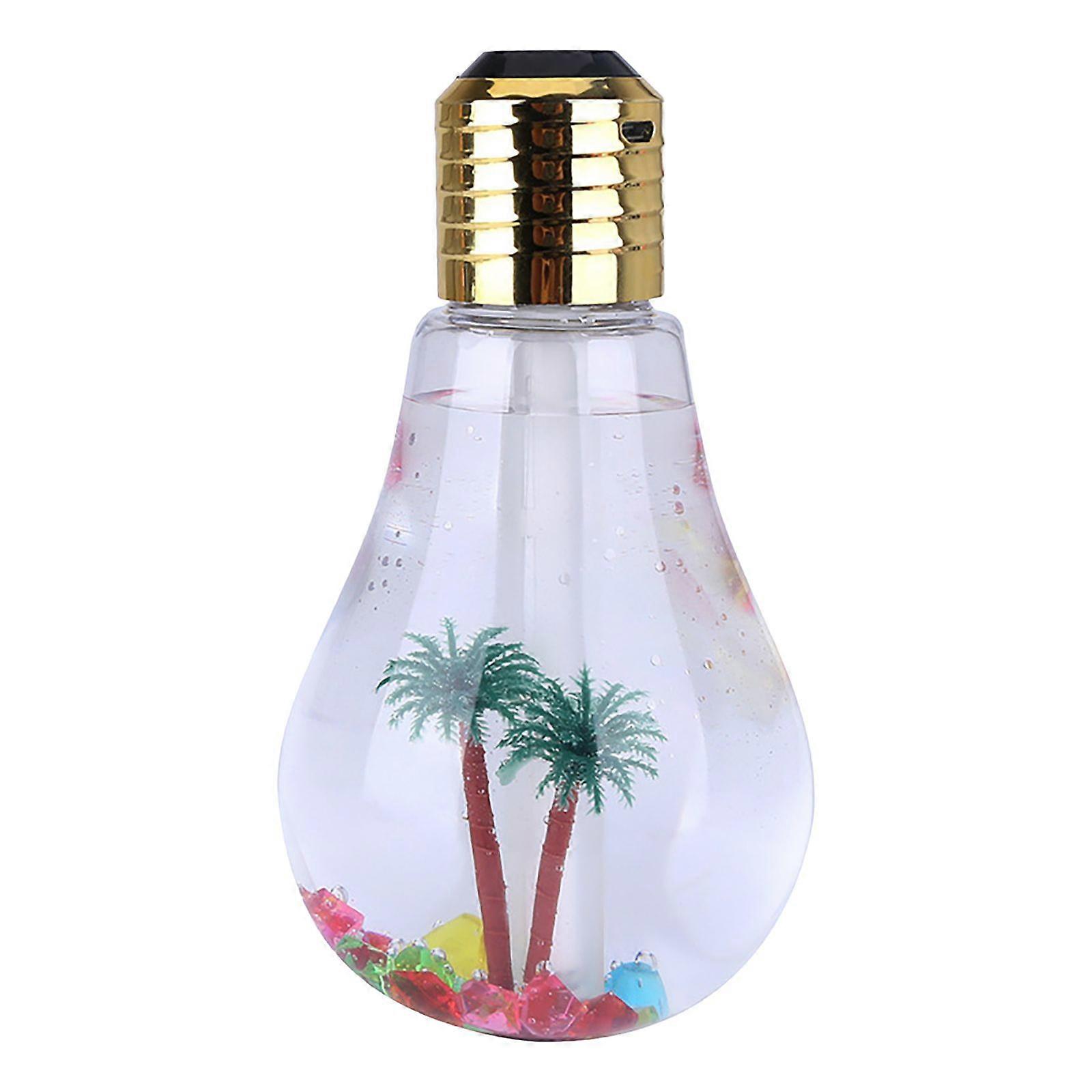 Bulb Shaped Humidifier Led Light Oil Diffuser Usb Aromatherapy