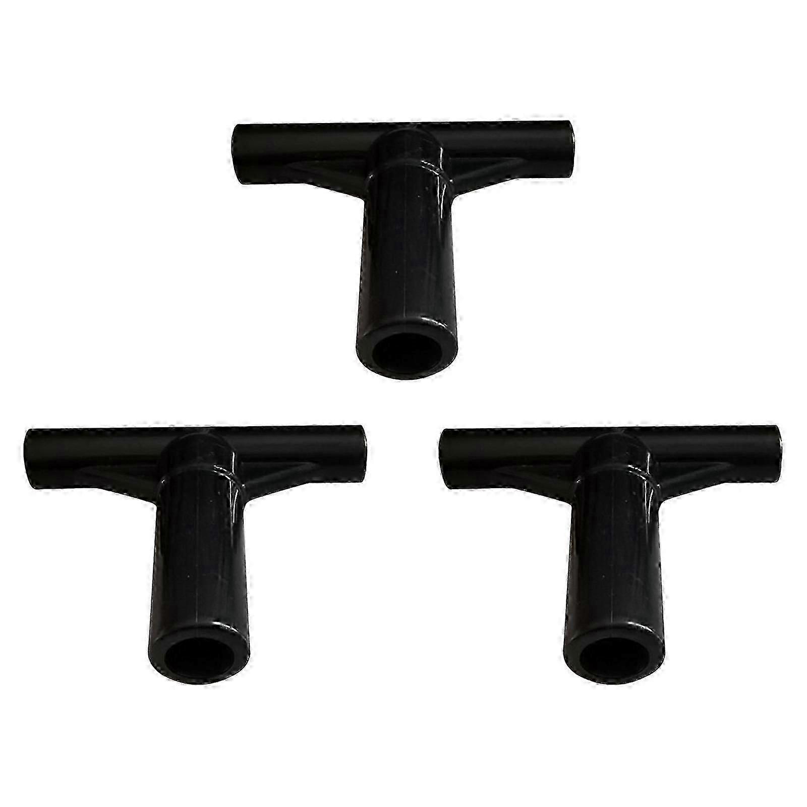 3Pcs Trampoline Enclosure Pole End Caps Accessories for Outside Yard Garden
