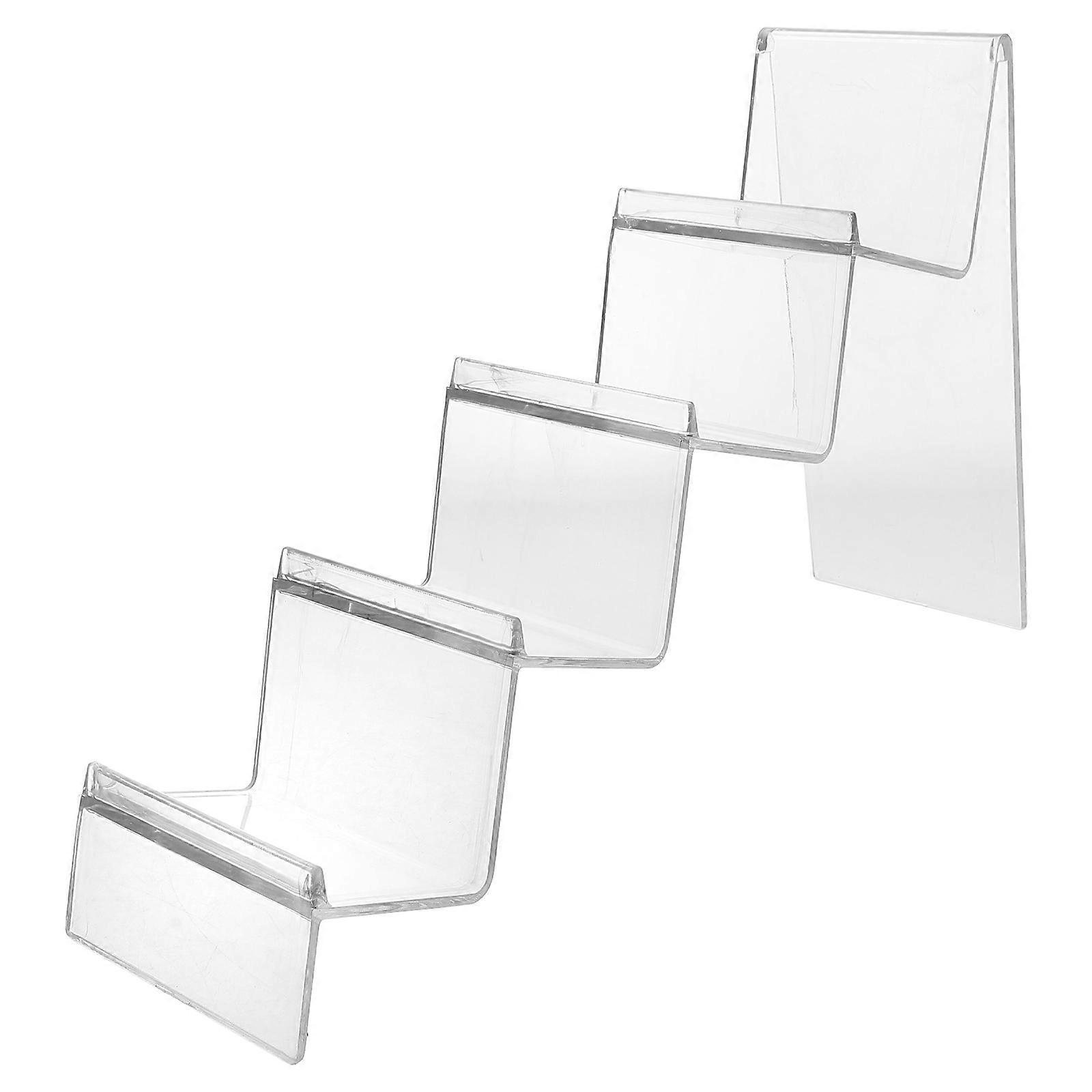 Retail Display Acrylic Wallet Holder Stand for Purses 4Pcs Transparent