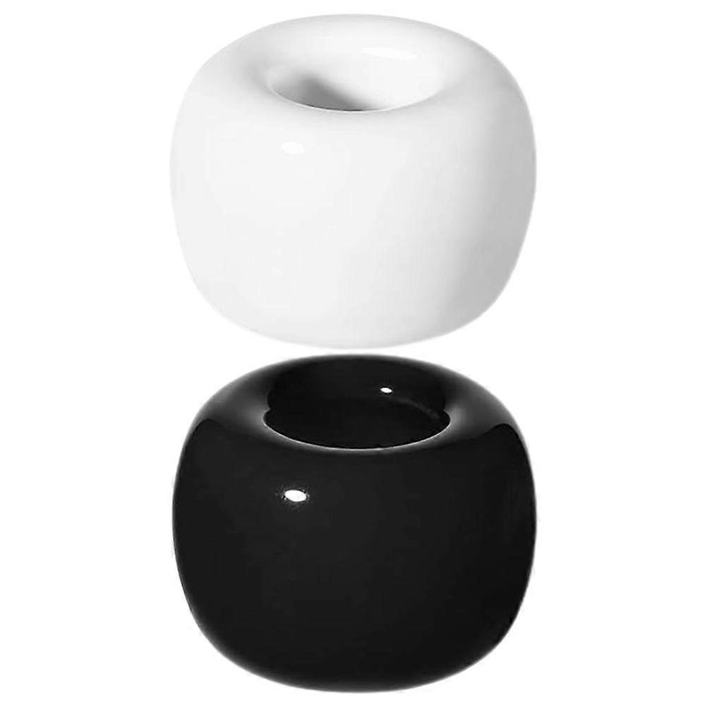 Bathroom Accessories Ceramic Toothbrush Storage Storage 2Pcs