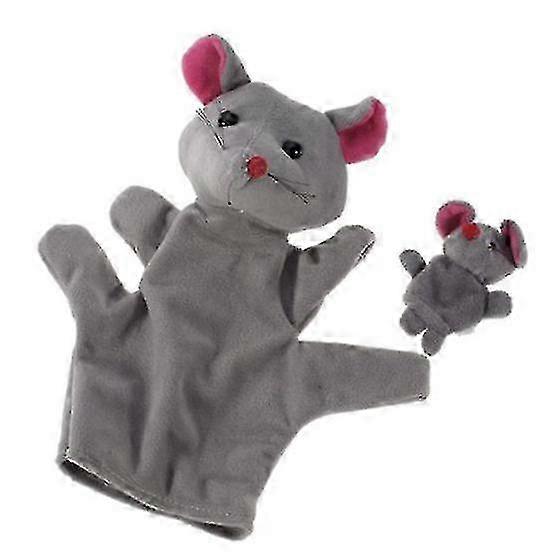 Grey Mouse Hand Puppet Finger Puppets 25-26s