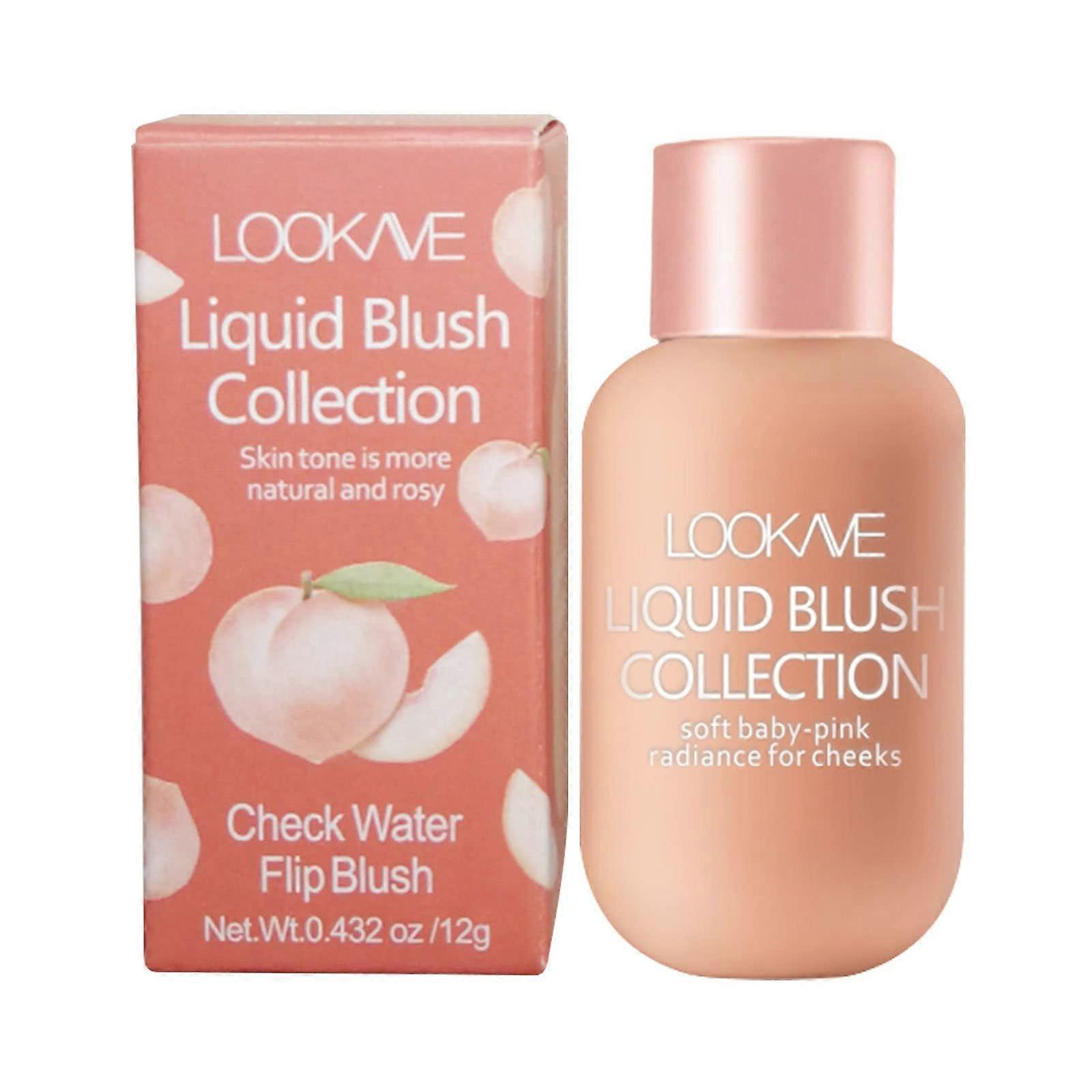 Liquid Blush Set Longlasting Waterproof Multiuse for Eyes Lips Cheeks Matte 4 Colors