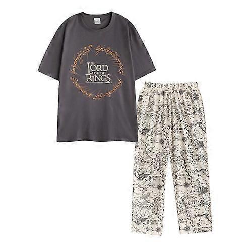 Sagan om ringen herrlogotyp kortärmad lång pyjamas