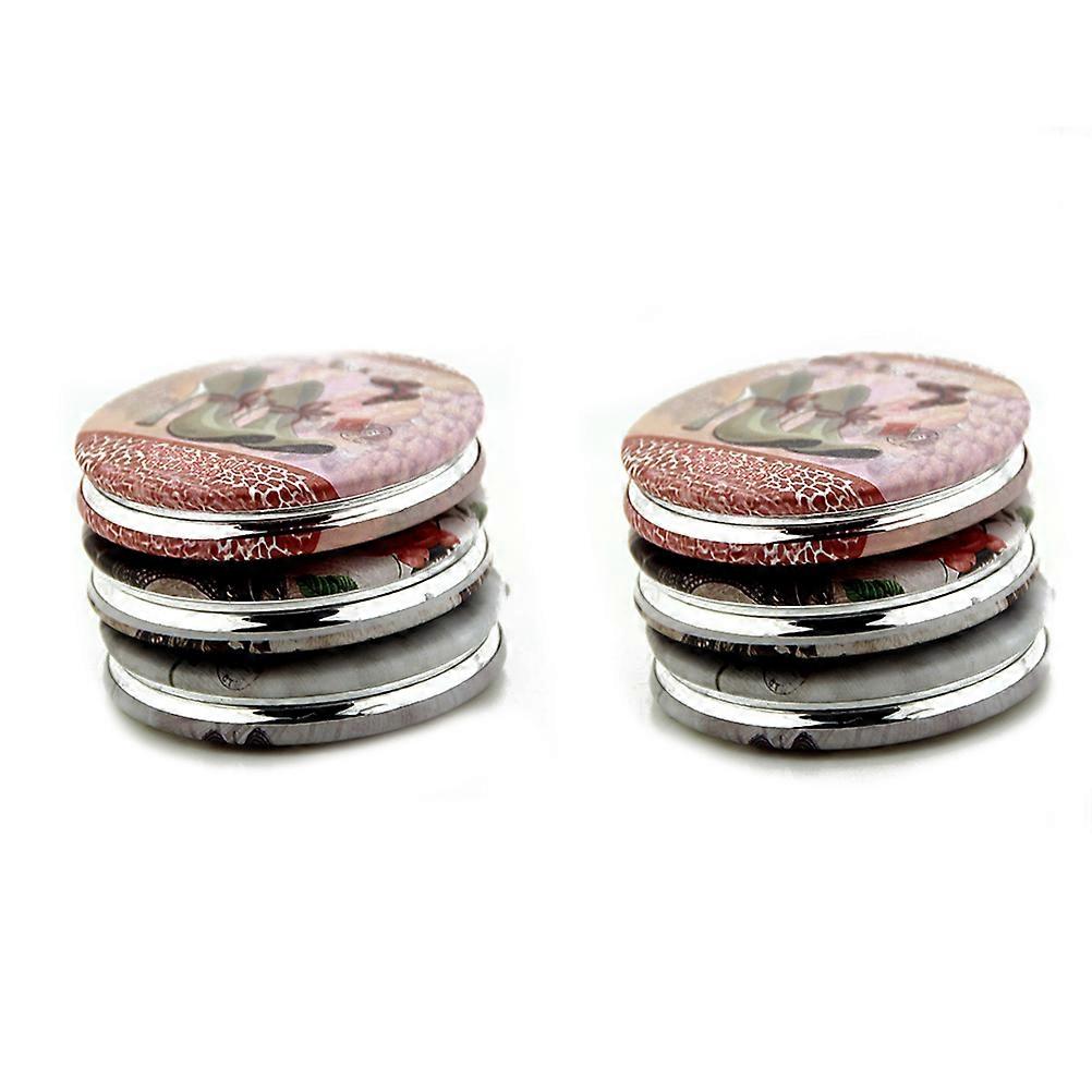 Foldable Mirror Compact Makeup Mirror for Travel 3Pcs Womens Double-Sided