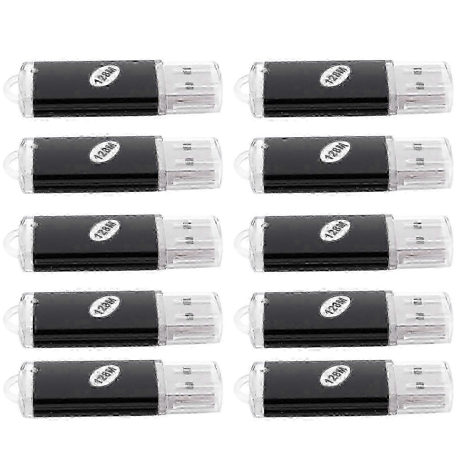 10 x USB Memory 2.0 Memory Stick Flash Drive 128MB Gift 25-26
