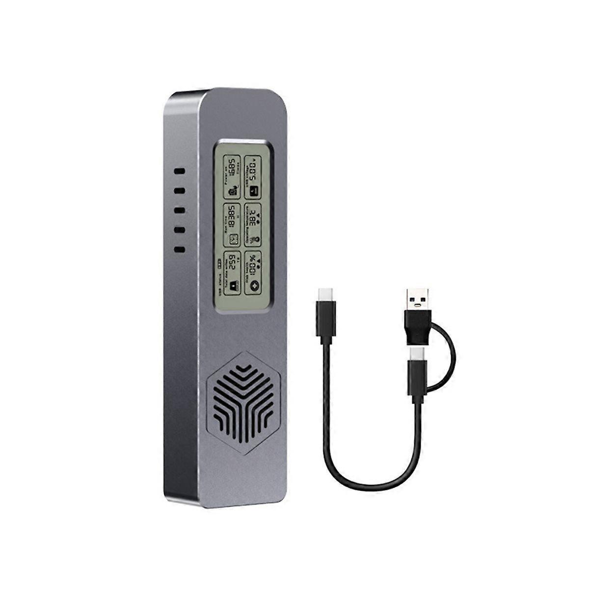 M.2 Hard Drive Case NVME/ENGFF Dual Protocol Solid-State Mobile Hard Drive Case Intelligent Digital