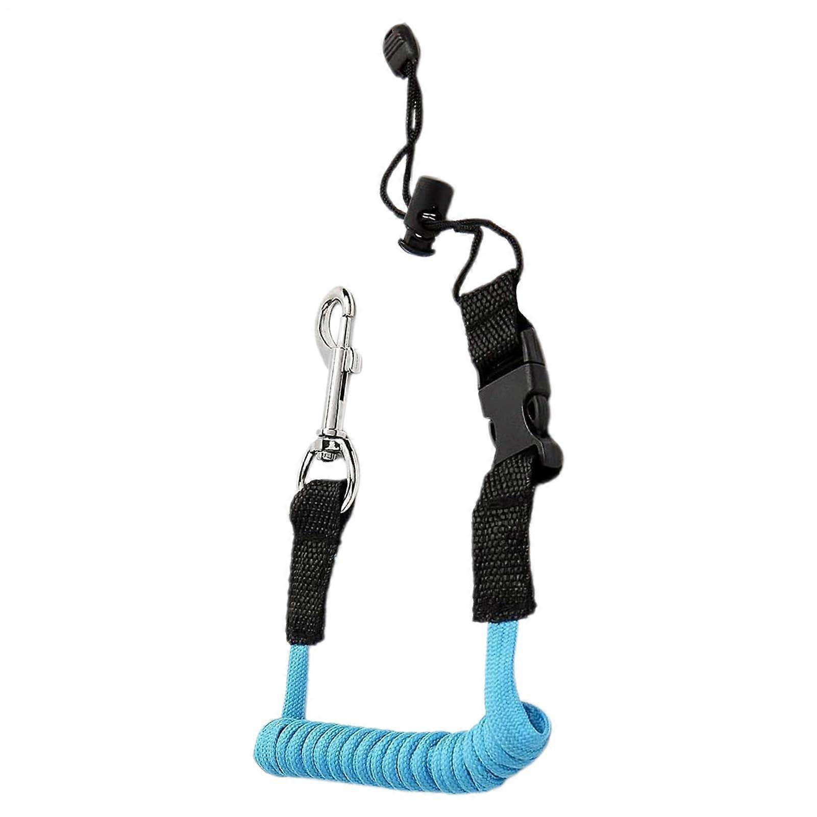 Kayak Paddle Leash with Secure Lock, Adjustable Paddleboard Strap for Saltwater or Freshwater