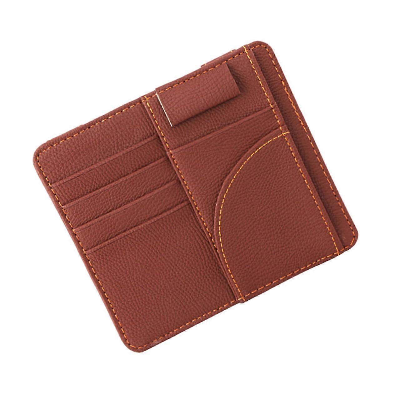 Car Sun Visor Organizer with MultiCard Storage and Easy Document Access for Vehicle Interior