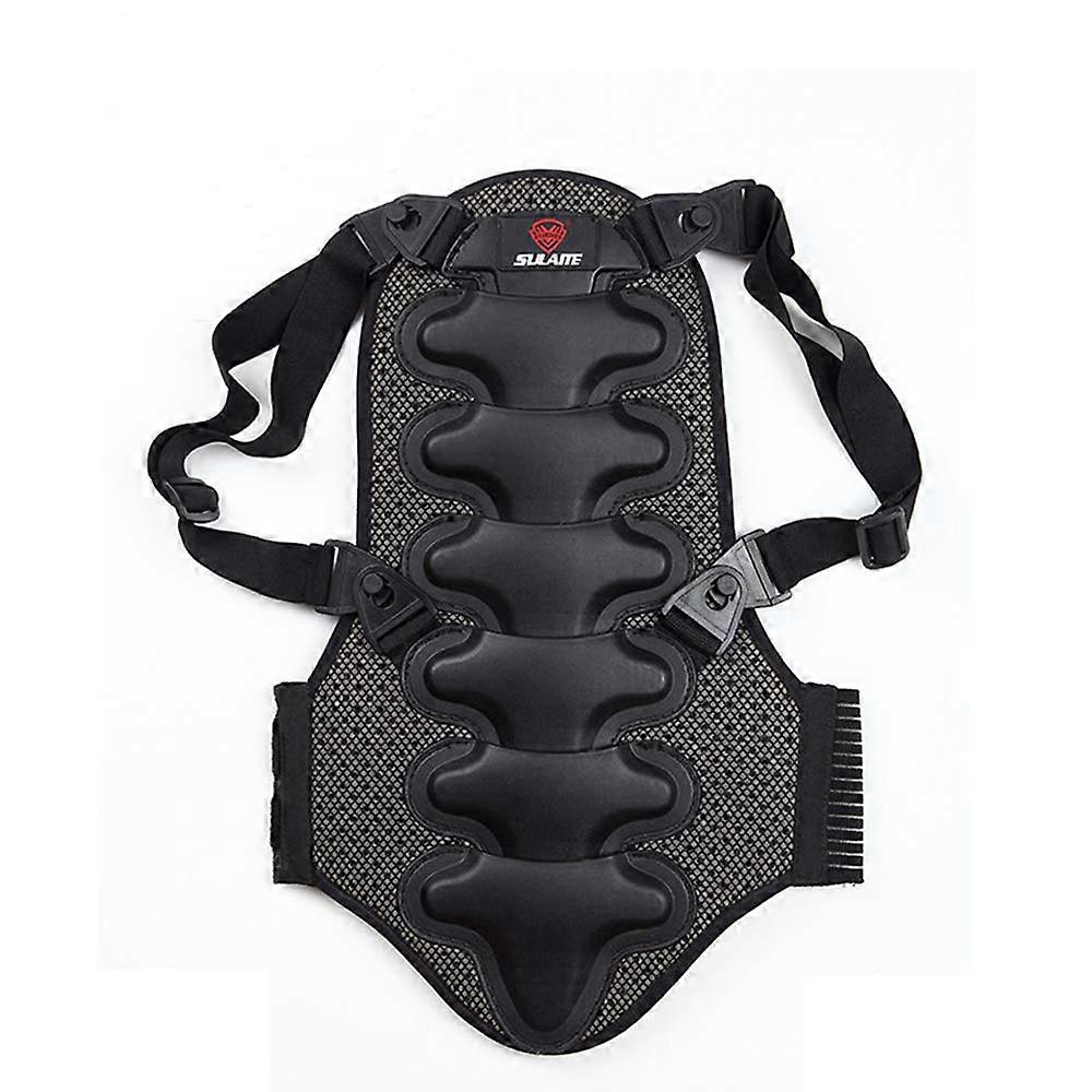 Ski Back Protector XL with Breathable Mesh Padding and Adjustable Straps for Downhill Spine Protection