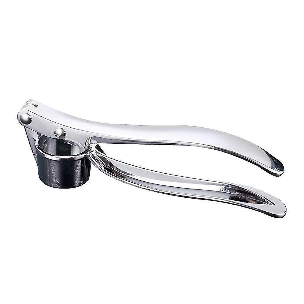 Stainless Steel Garlic Press Crusher with Easy Grip Handle for Even Garlic Paste and Cooking